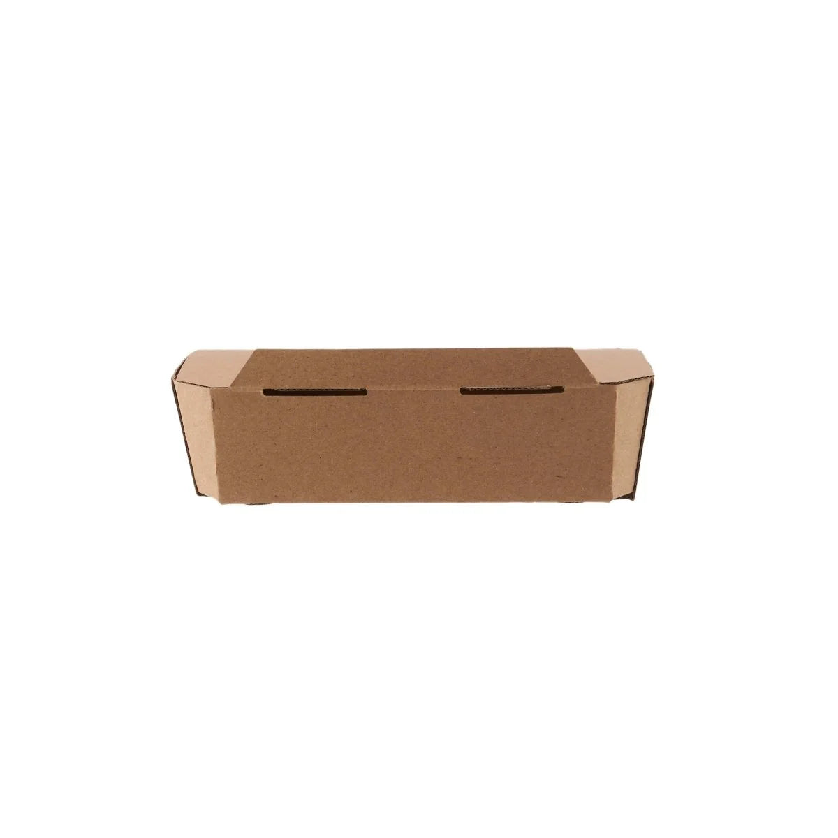 Kraft Flute Punnet Container With Window