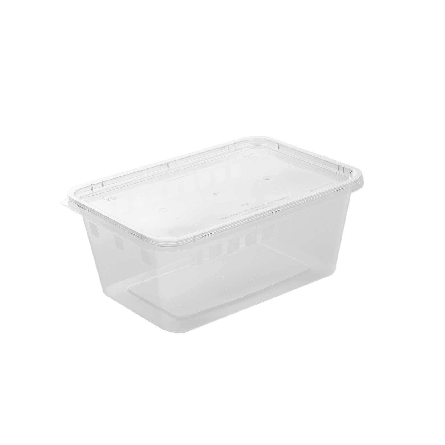 Clear Rectangle Plastic Microwave Container