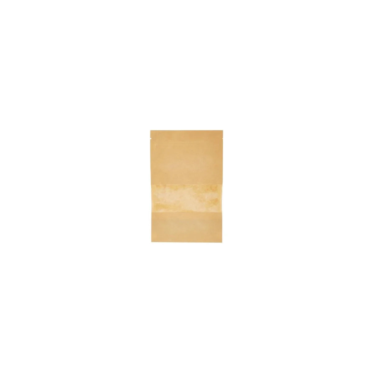 Kraft Resealable Paper Bag With Window