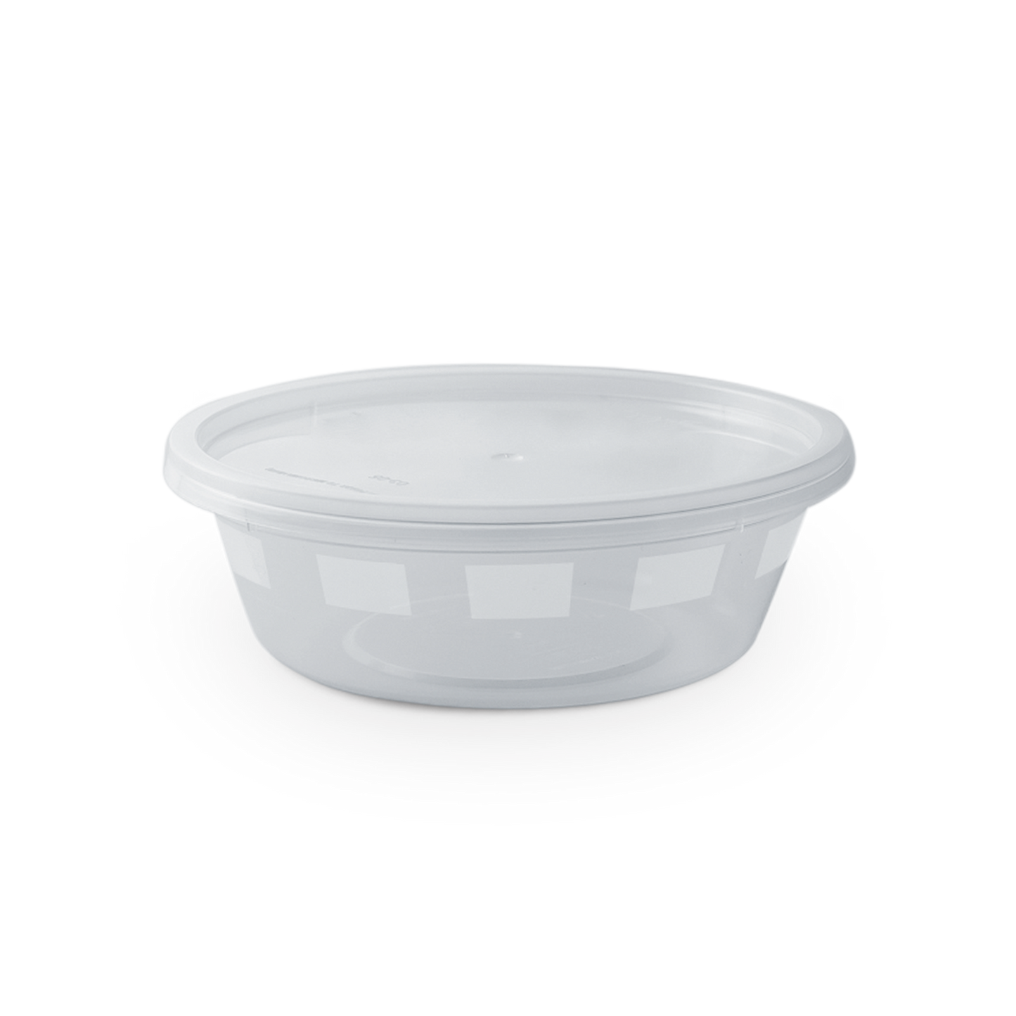 Clear Round Plastic Microwave Container