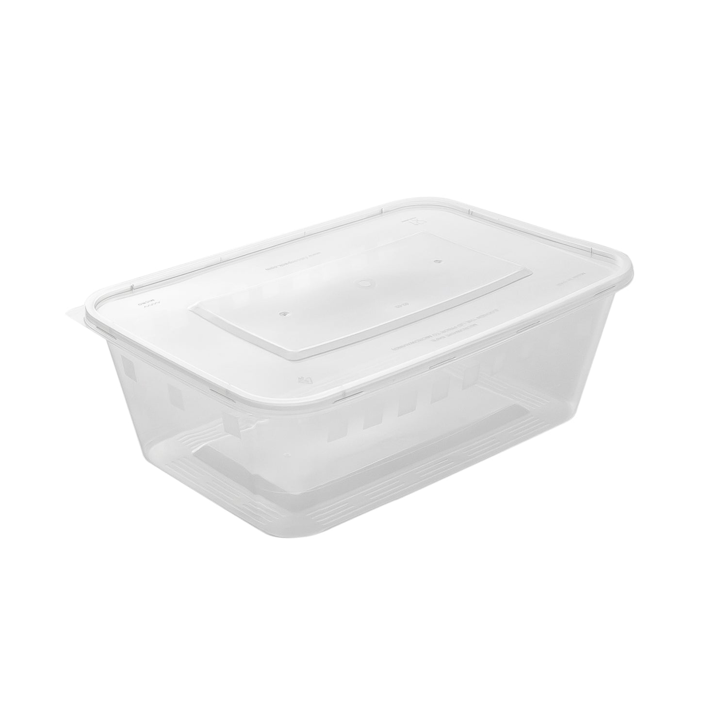 Clear Rectangle Plastic Microwave Container