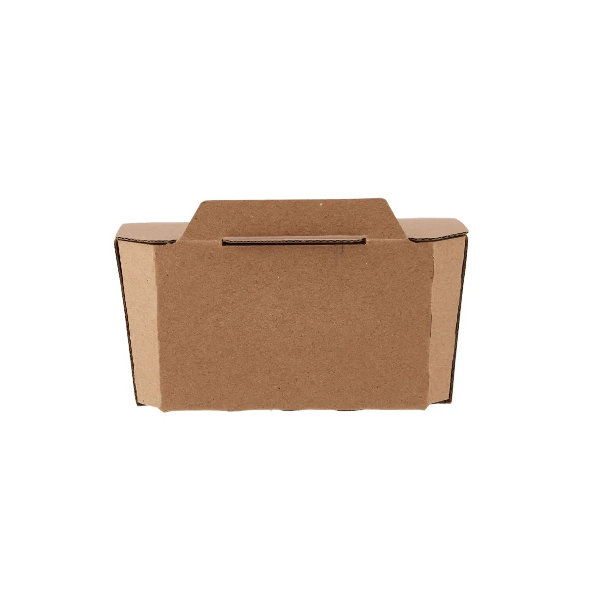 Kraft Flute Punnet Container With Window