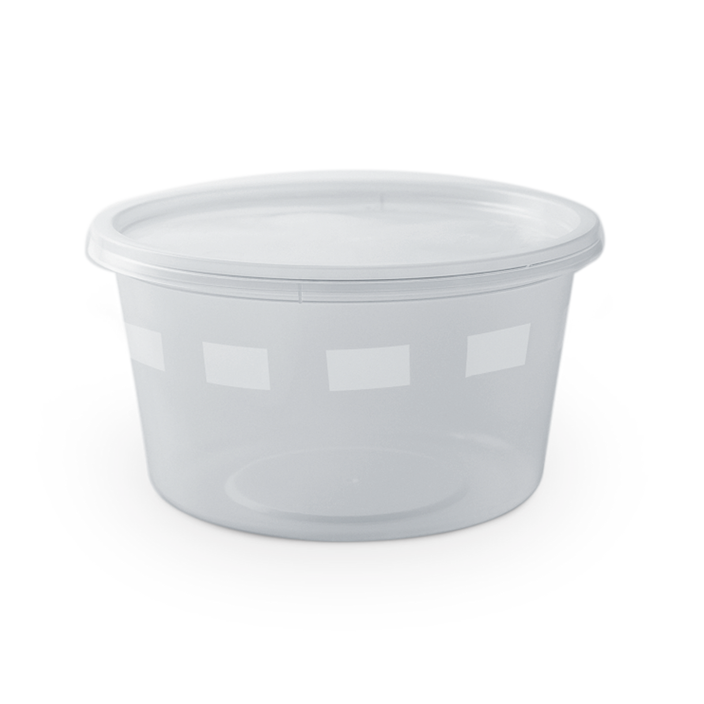 Clear Round Plastic Microwave Container