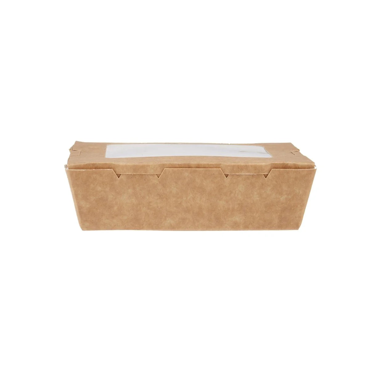 Kraft Brown Top Lunch Box with Window