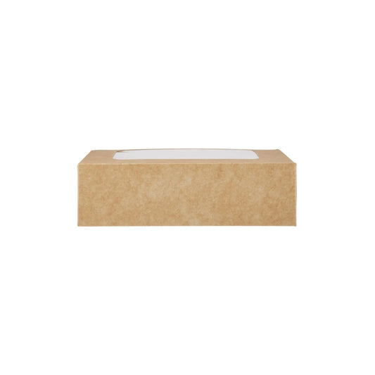 Kraft Rectangle Salad Box with Window