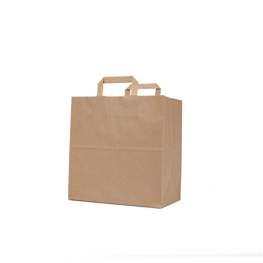 Kraft Brown Paper Bag Flat Handle