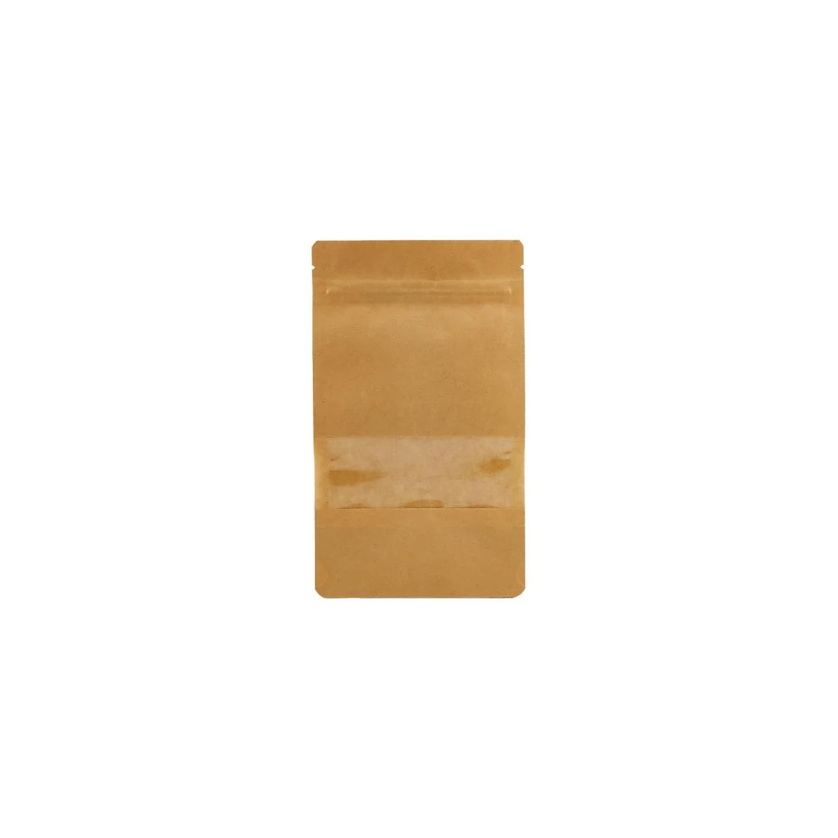 Kraft Resealable Paper Bag With Window