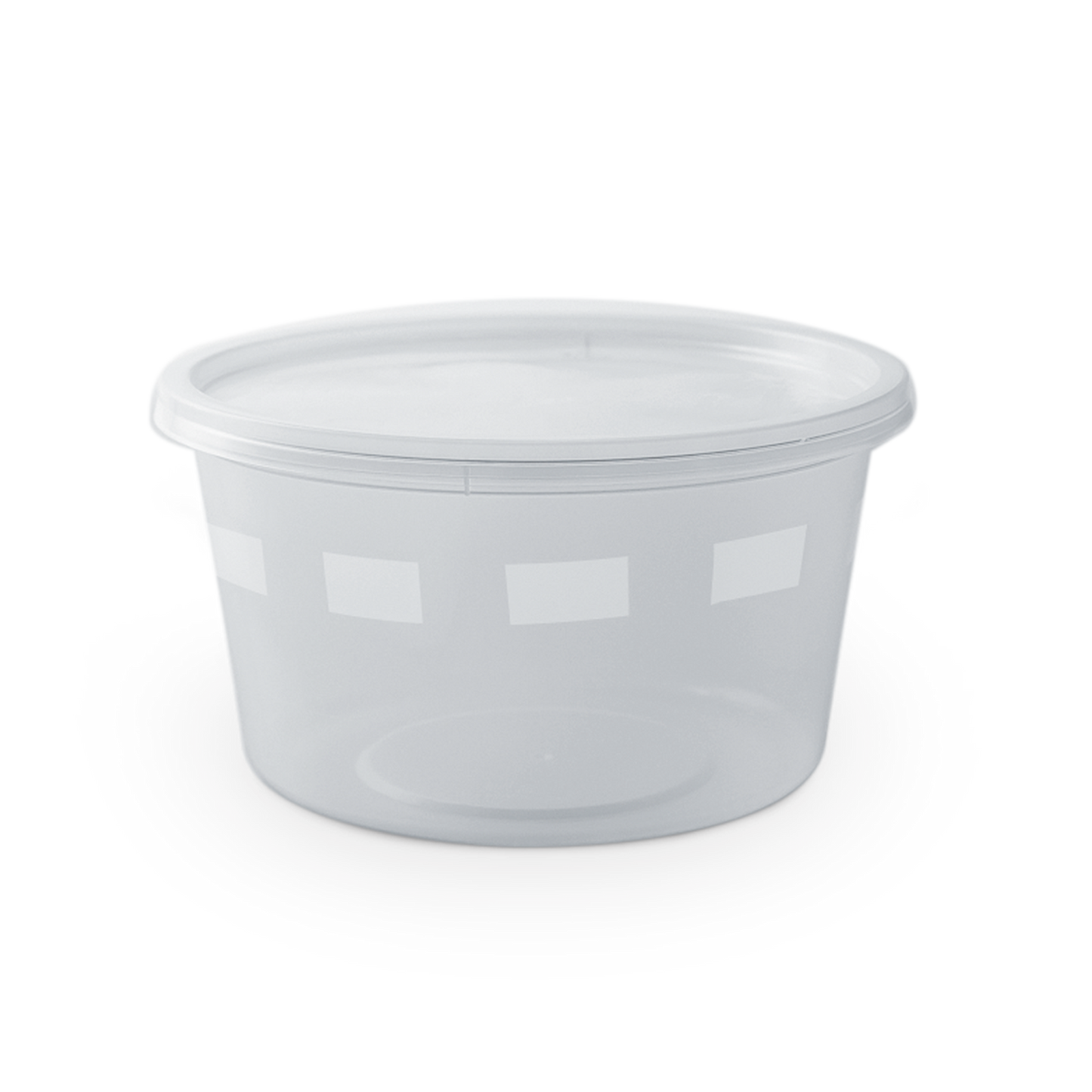 Clear Round Plastic Microwave Container