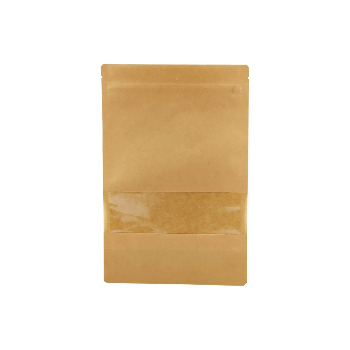 Kraft Resealable Paper Bag With Window