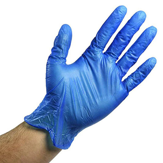 Blue Vinyl Gloves Powderfree