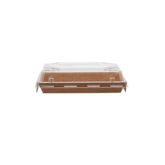 Kraft Flute Sushi Container With Lid