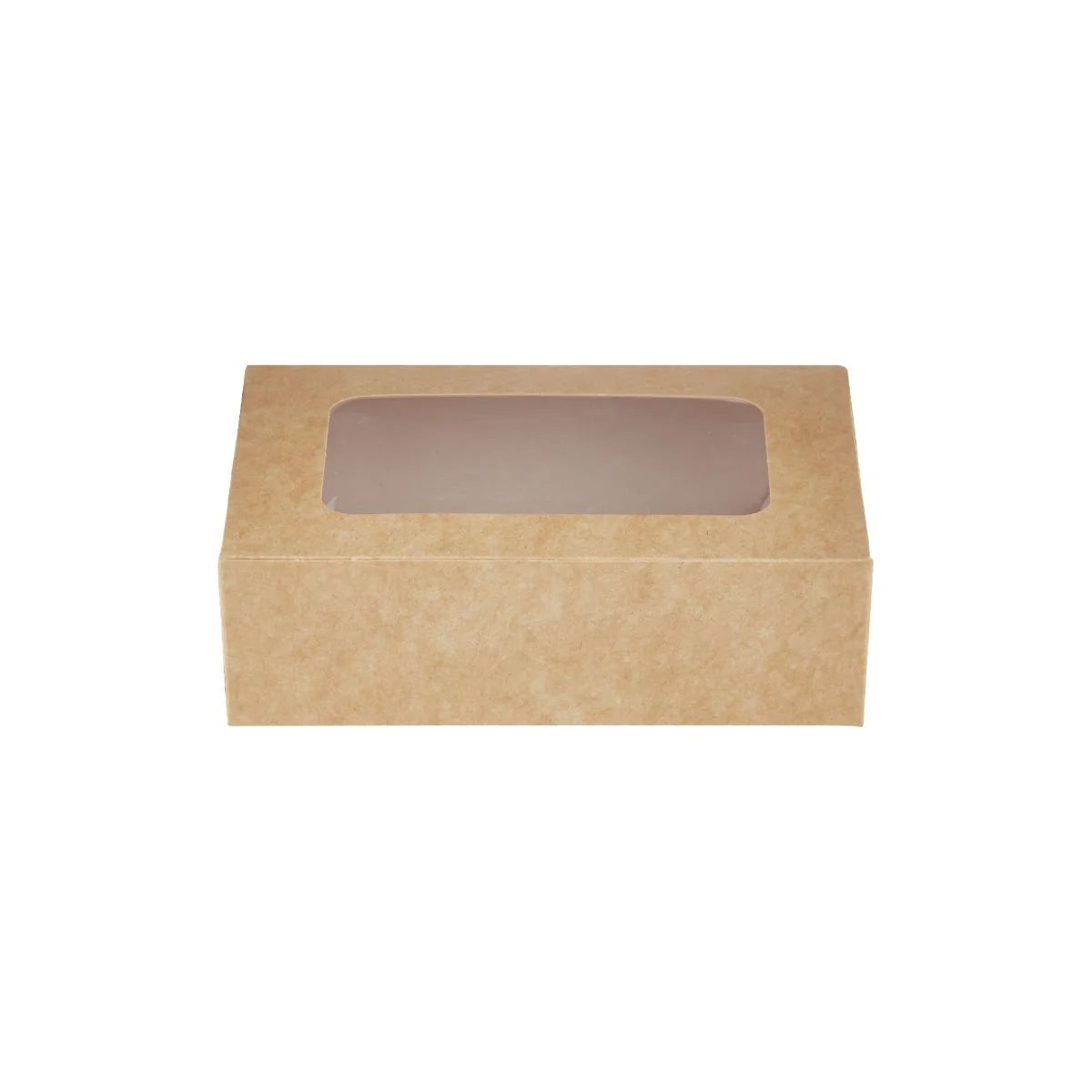 Kraft Rectangle Salad Box with Window