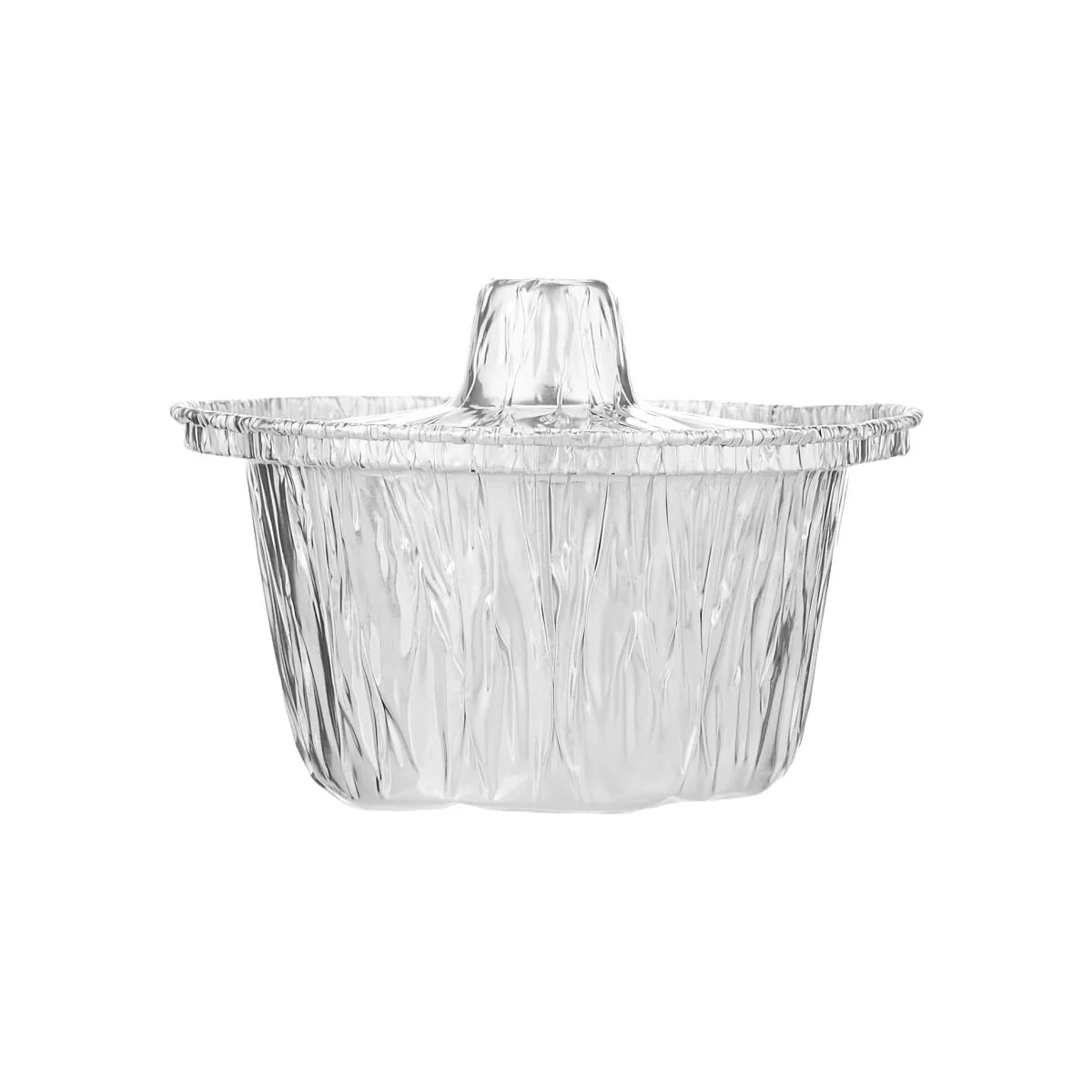 Round Aluminium Pot Container With Lid